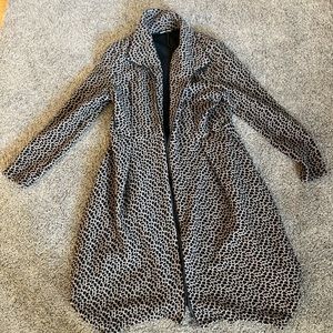 Beautiful Samuel Dong leopard print size M long jacket